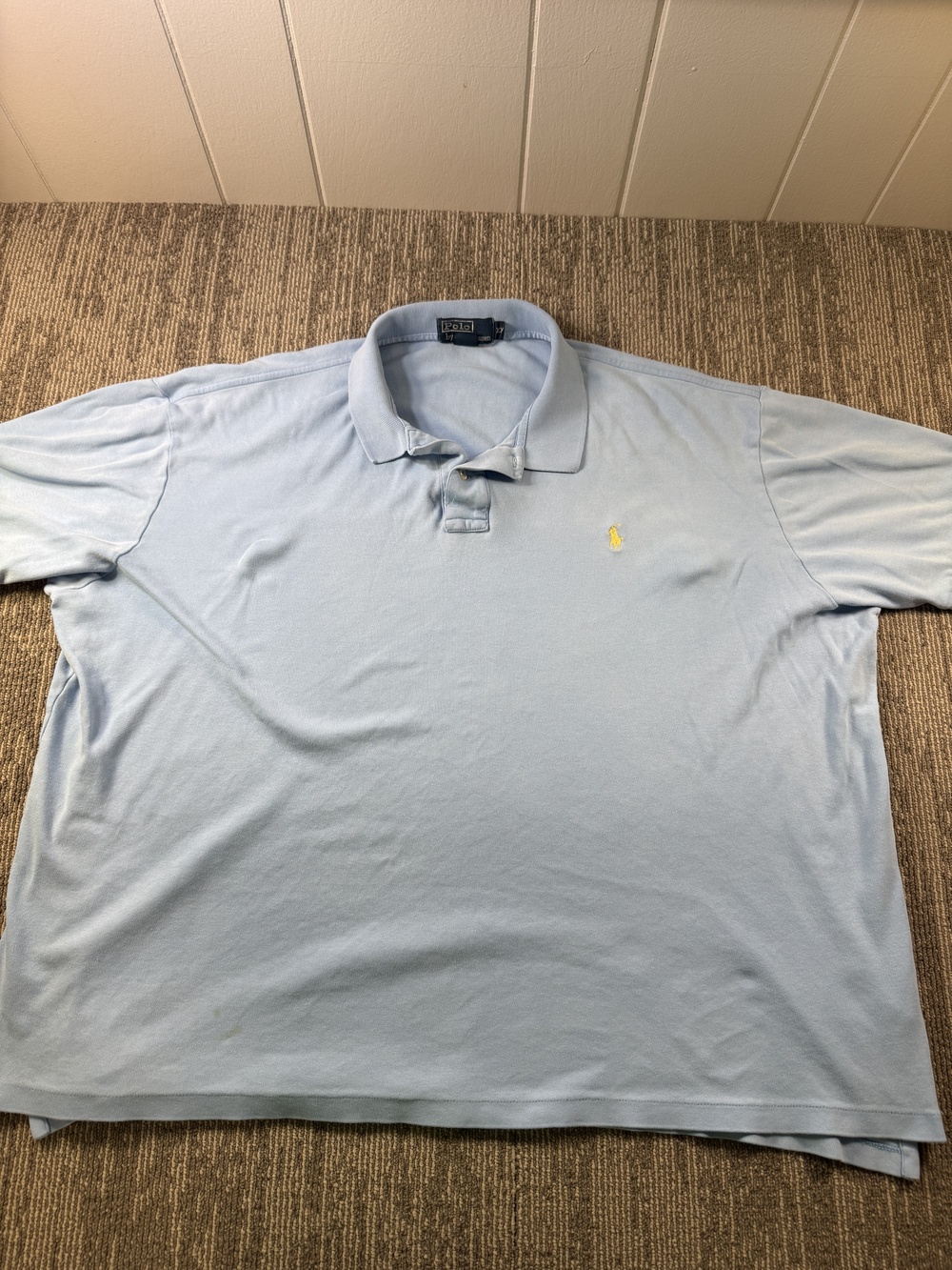 Polo By Ralph Lauren Polo Shirt Mens 2XL Blue Pony Logo Short Sleeve Casual Knit